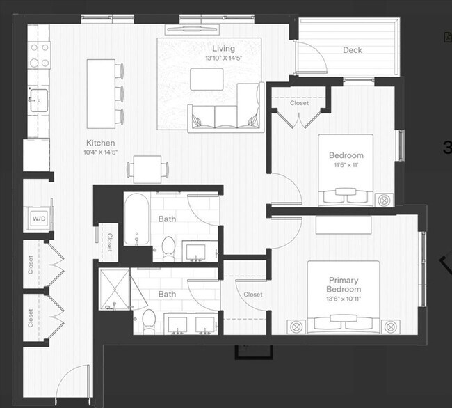 Building Photo - NO FEE!!! 2 BED/2 BATH IN BRIGHTON'S NICEST BUILDING!!!!! PARKING INCLUDED