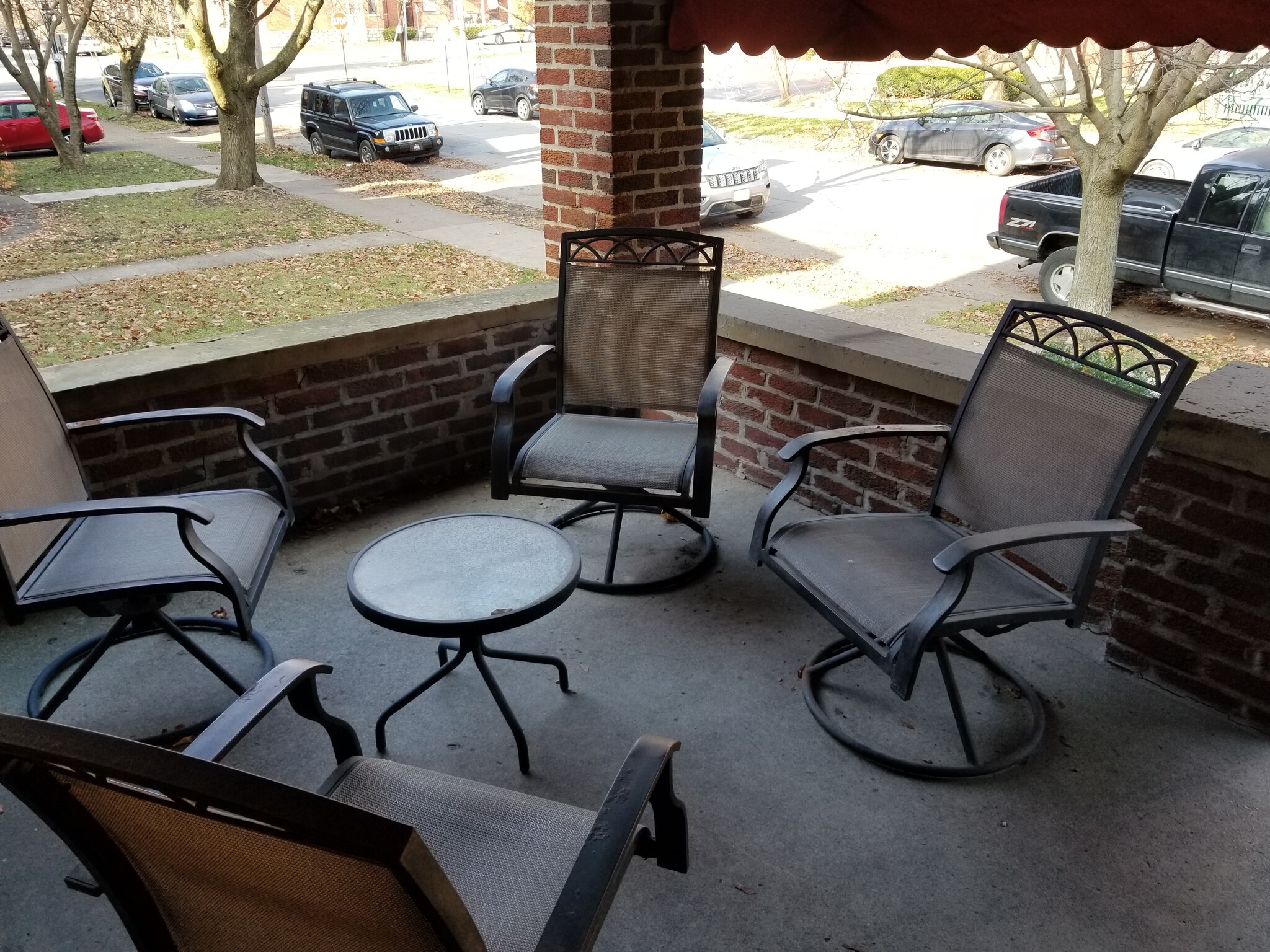 Private Front Porch with Furniture Included. - 143 W 1st Ave