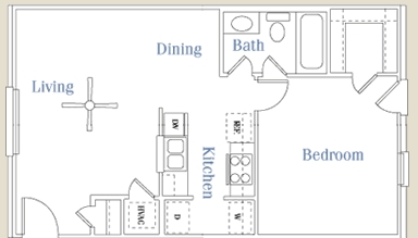 1BR/1BA - Hampton Village