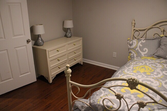 The bedroom is big enough for a bed and dresser or a bed with two side tables. - 7837 Heaton Way