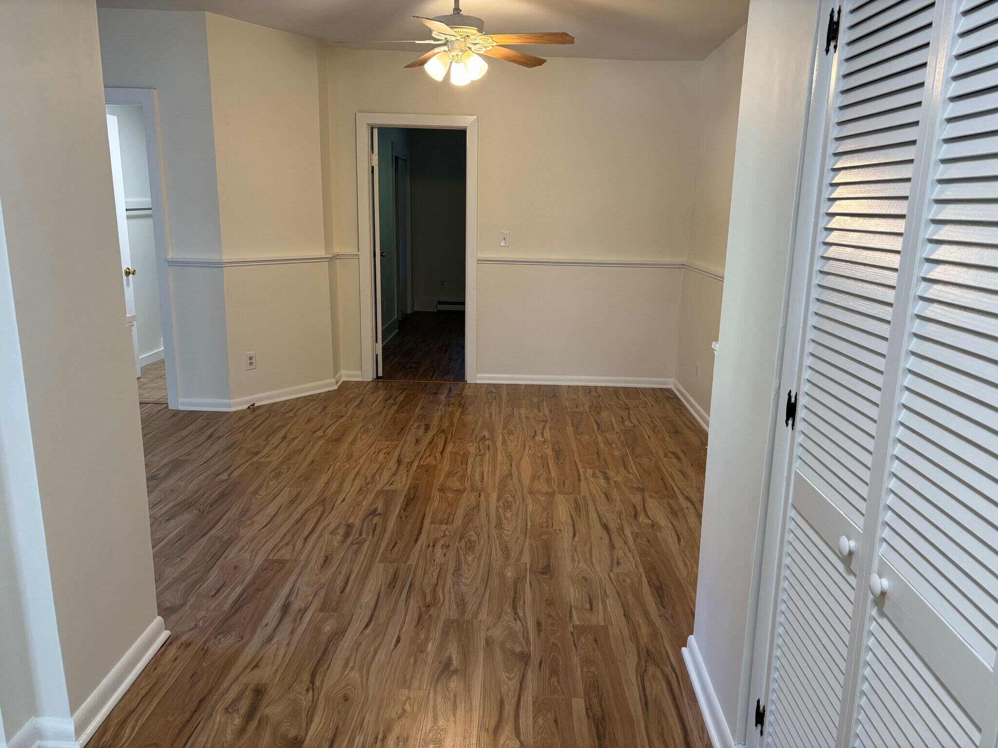 Living room with new vinyl flooring - 1717 Firehouse Ln