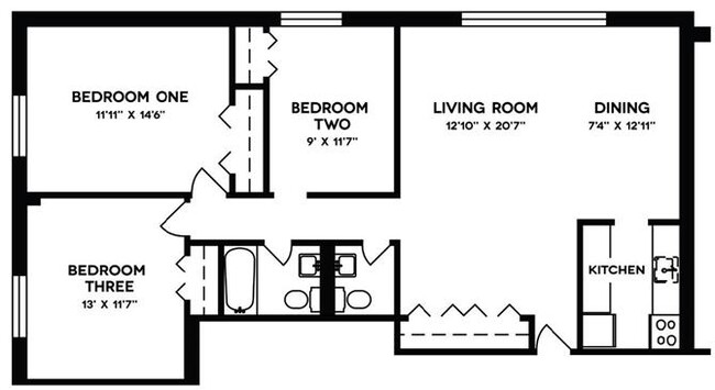 Floorplan - Shawnee Apartments