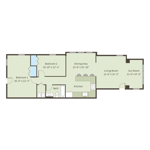 Floorplan - 3408 Gillham