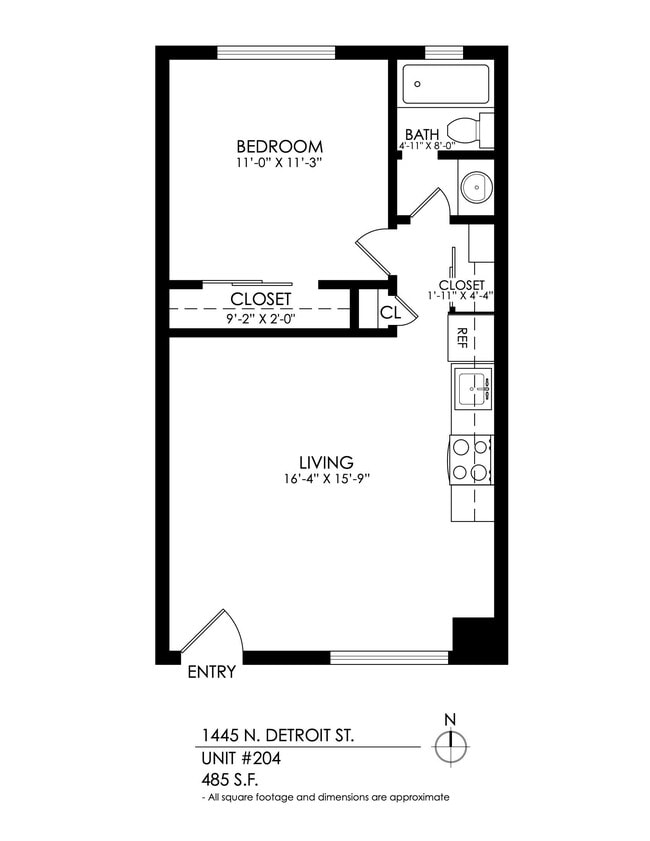 Floorplan - 1445 Detroit