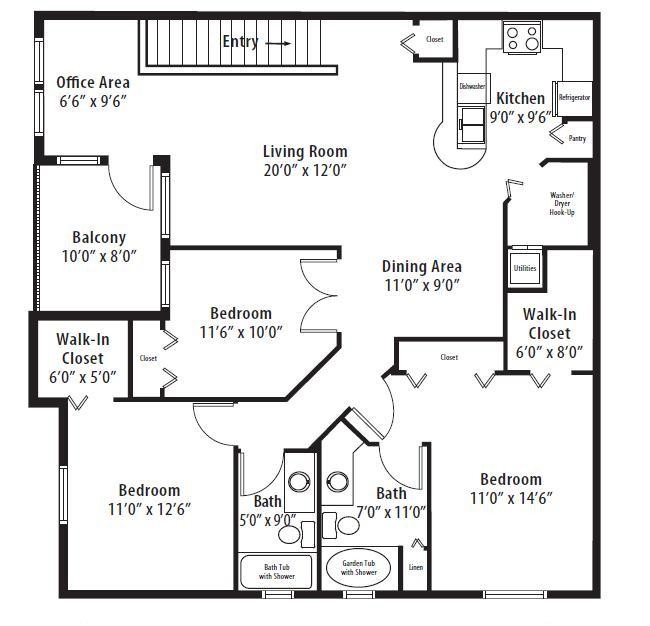 Floorplan - Springs at Palma Sola Apartments