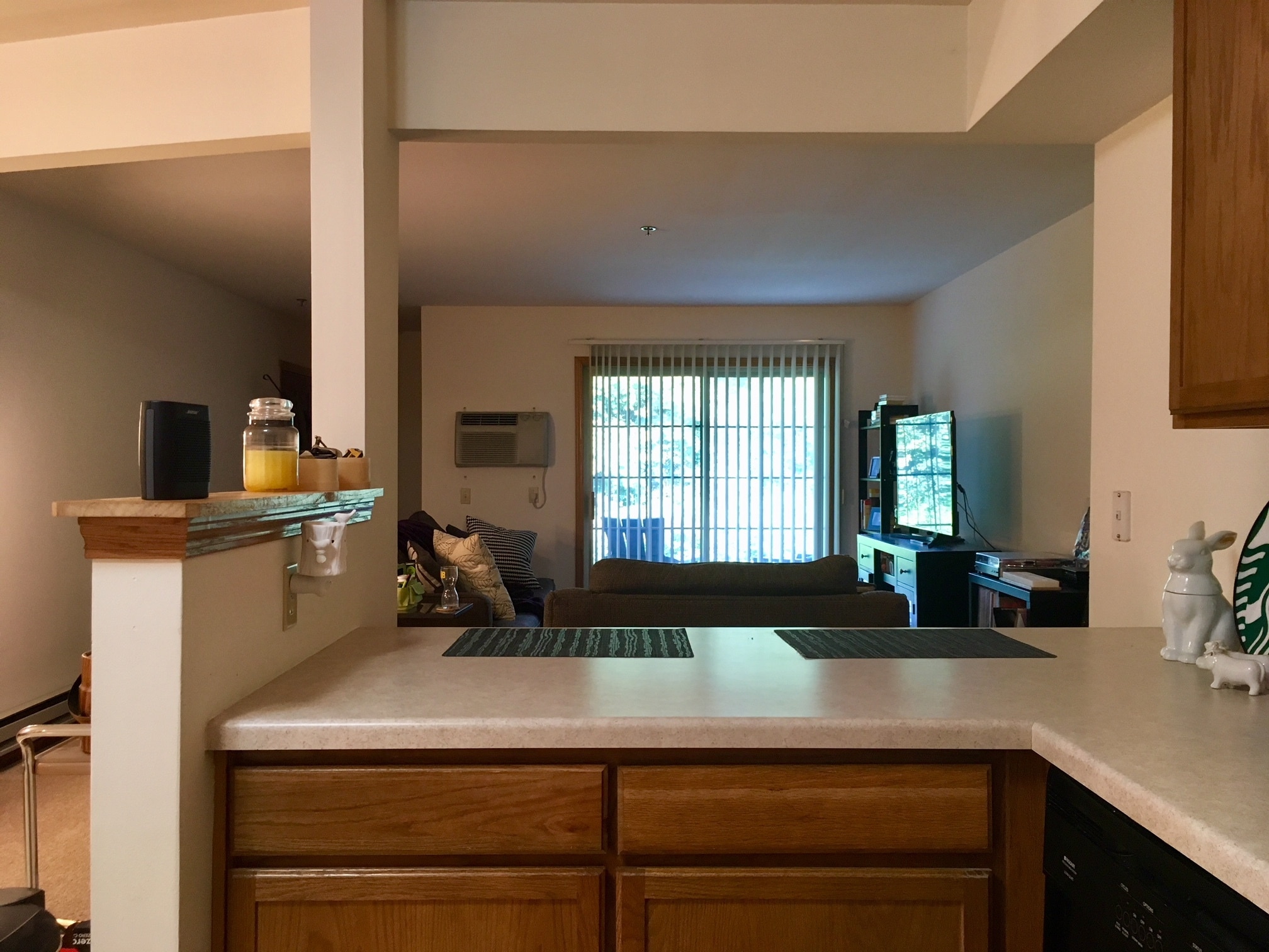 Living room off kitchen counter nook - 135 W Oak Leaf Dr