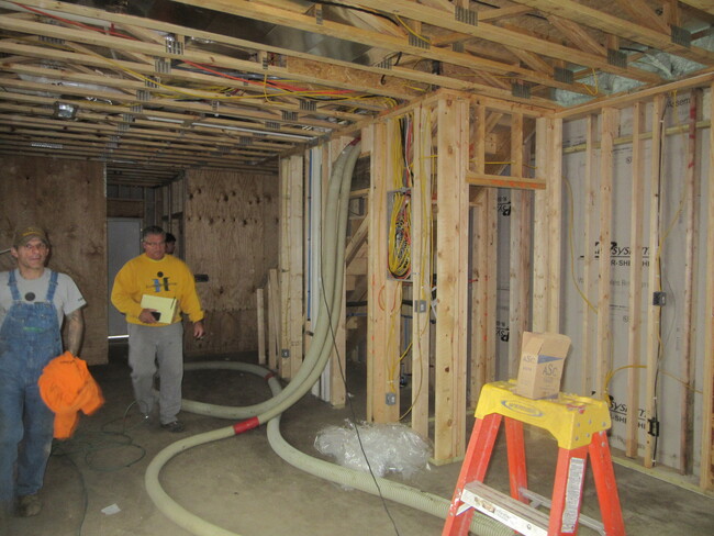 insulation crew preparing - 409 W Maple St