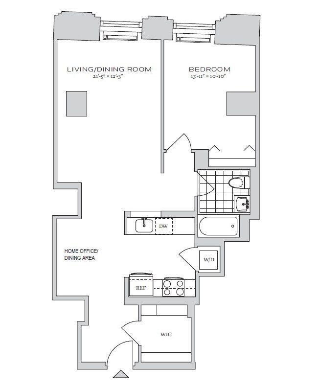 Floorplan - 70 Pine Apartments