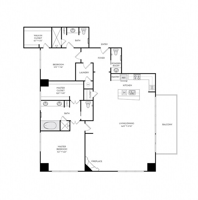 Floorplan - The Heights at Park Lane