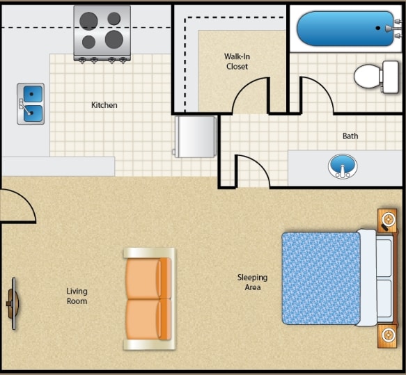 PLAN A - Five Coves Apartment Homes