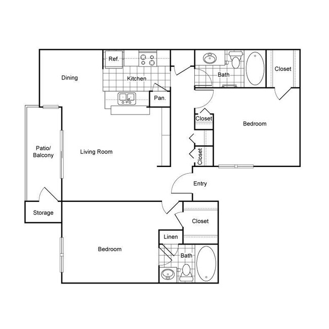 Floorplan - Shadow Bend Apartments