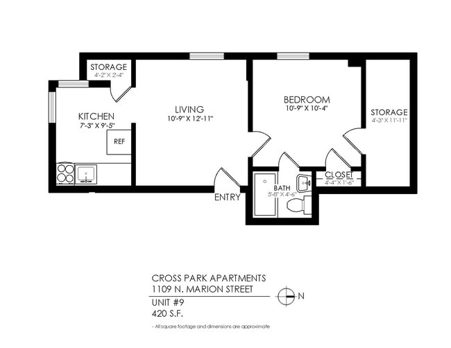 Floorplan - Cross Park Apartments