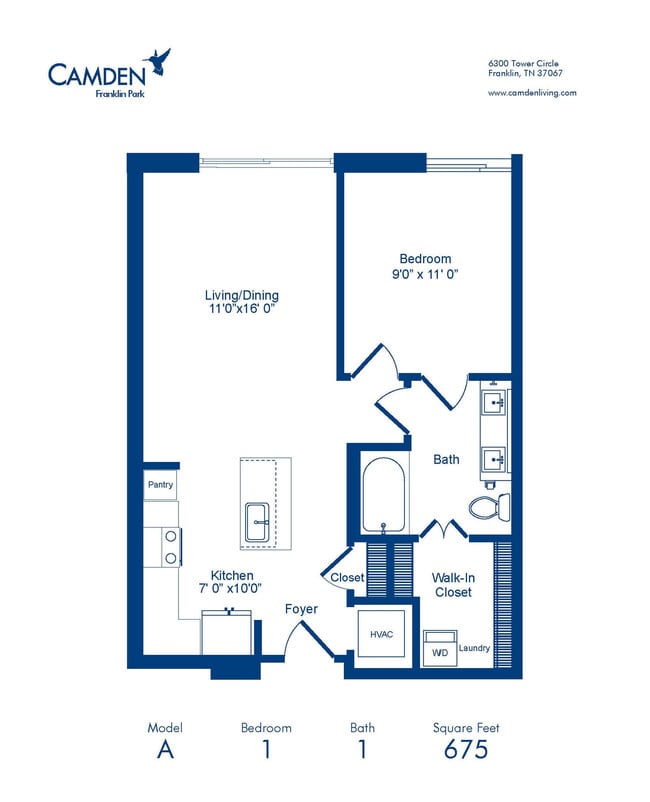 Floorplan - Camden Franklin Park