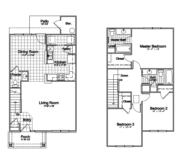 3BR/2.5BA - Sandy Ridge Apartments