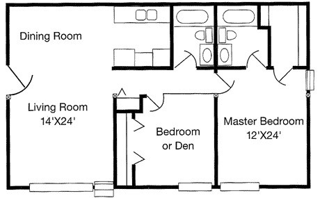 Floorplan - Ashton Lake Apartments