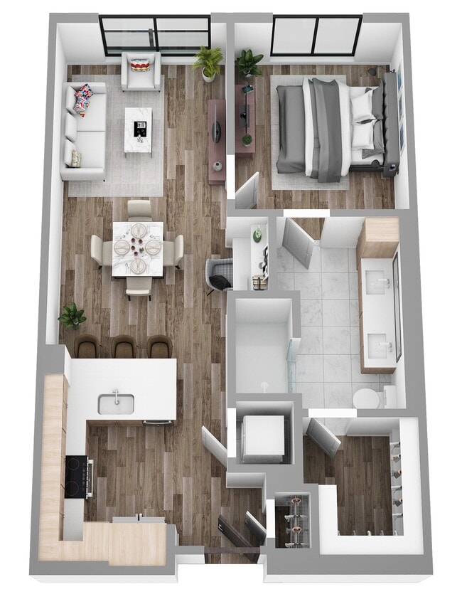 1 Bed / 1 Bath — 736+ sq. ft - The Overlook at Walnut Creek