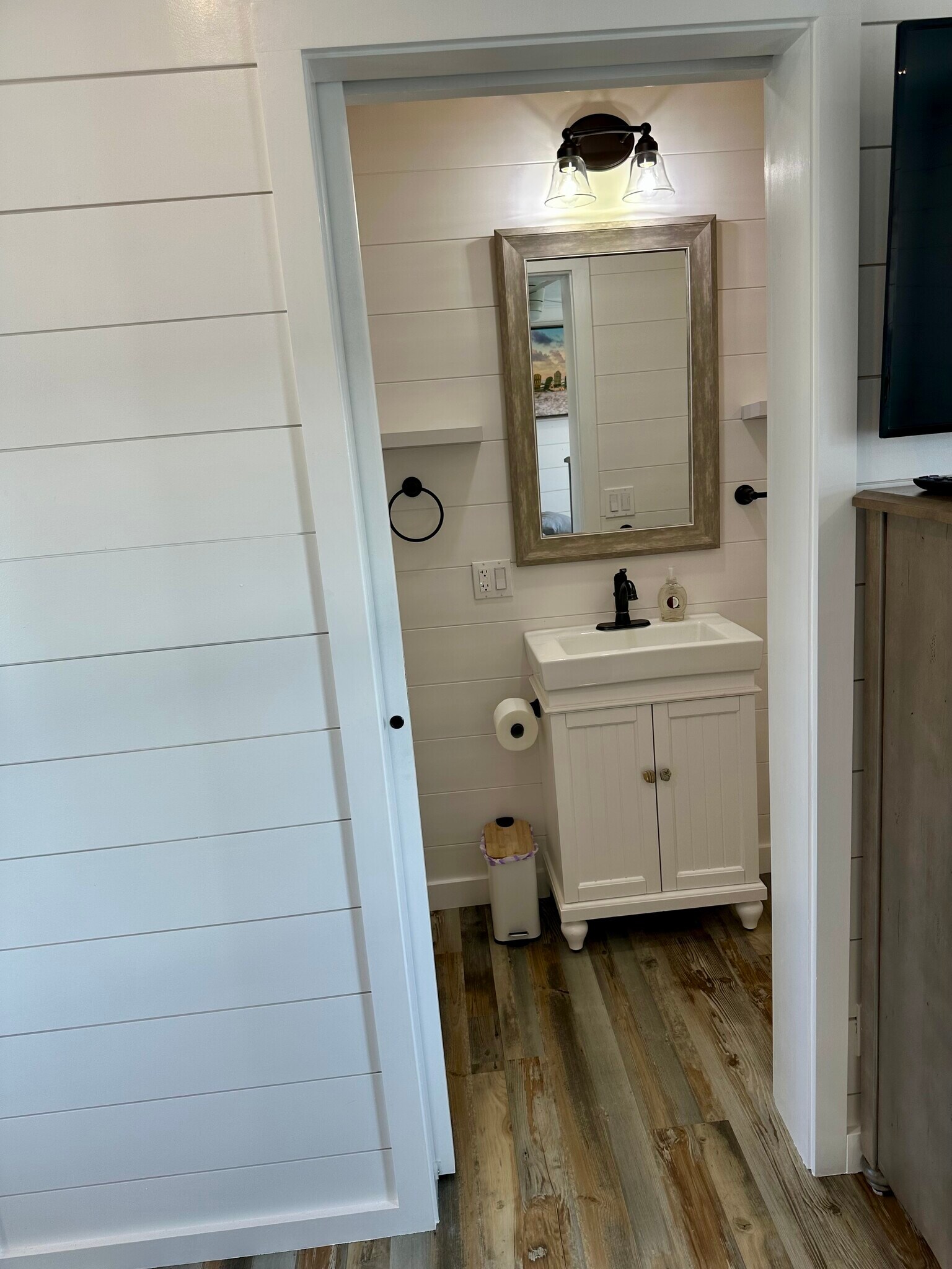 Pocket doors to save on space. - 1236 Rosemary Ln