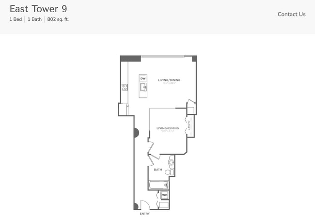 Floorplan - Residences at 1 Brown