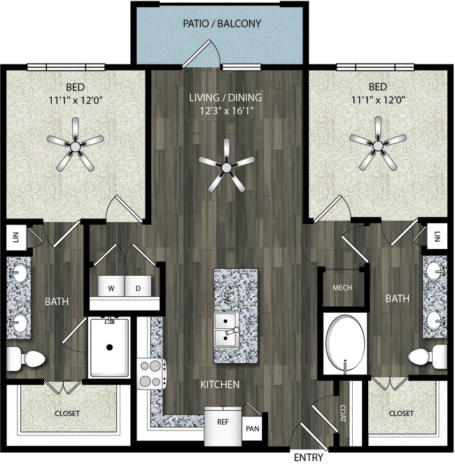 Floorplan - Oaks 55