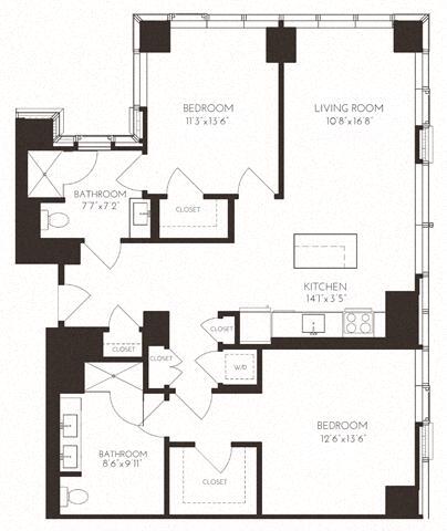 Floorplan - VIA Seaport Residences