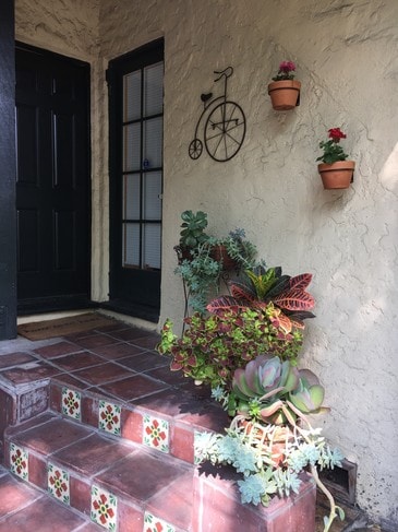 Back entrance from garage - 601 S Sweetzer Ave