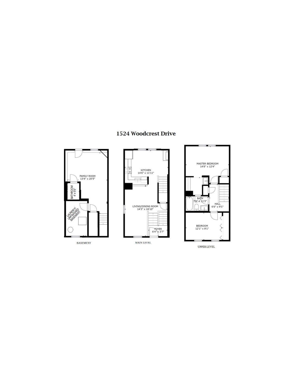 Floorplan - 1524 Woodcrest Dr