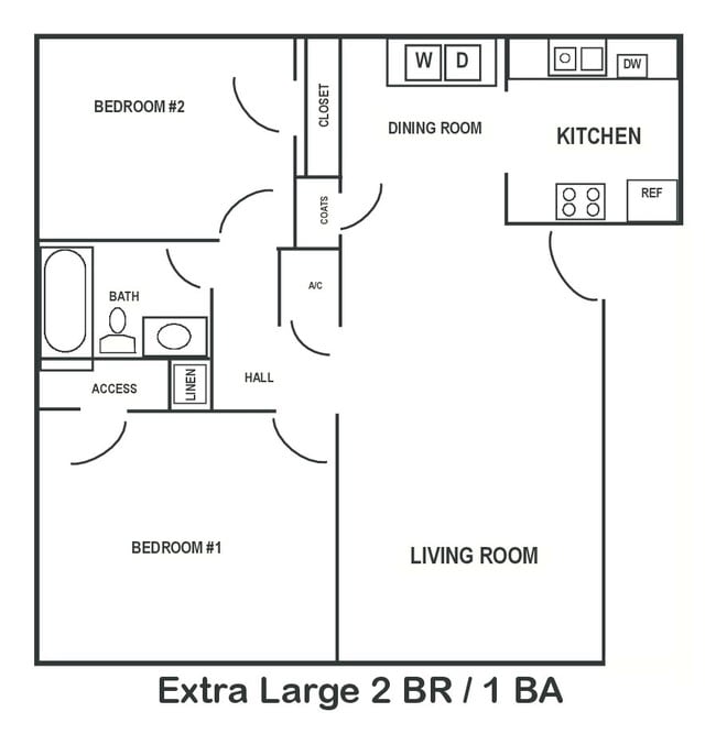 Floorplan - Metro Plex Apartments