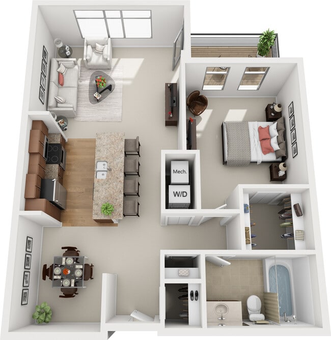 Floorplan - The Enclave Luxury Apartments