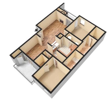 Floorplan - Spicewood Springs Apartment Homes