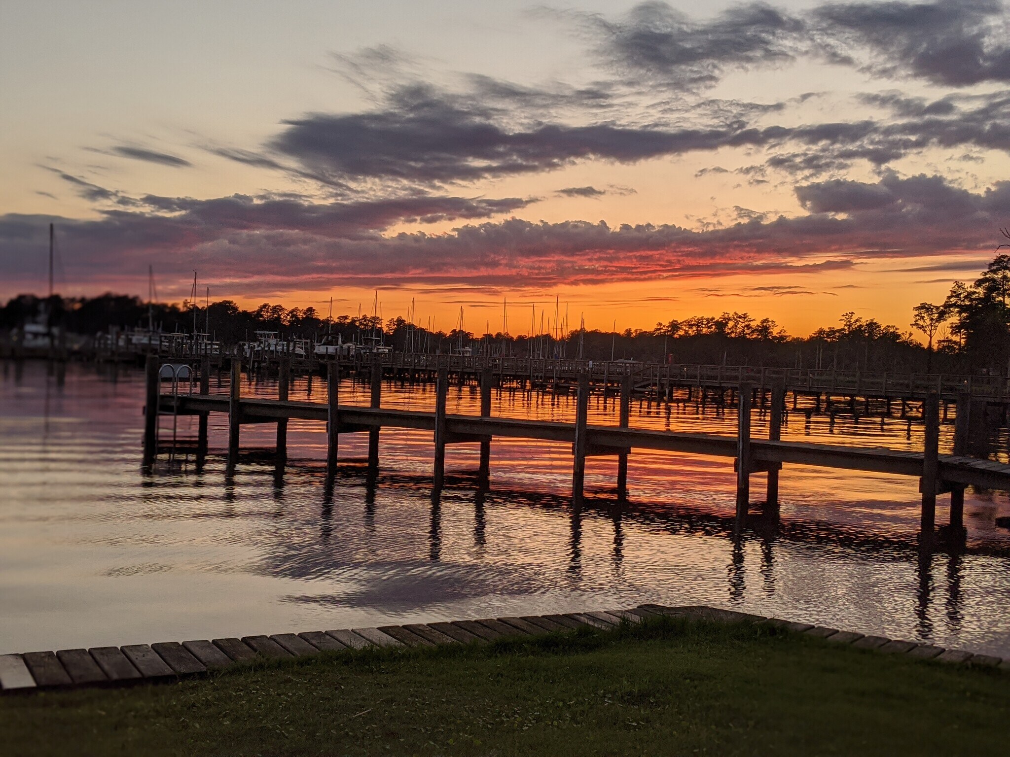 Sunset from boat launch - 117 Forecastle Ct