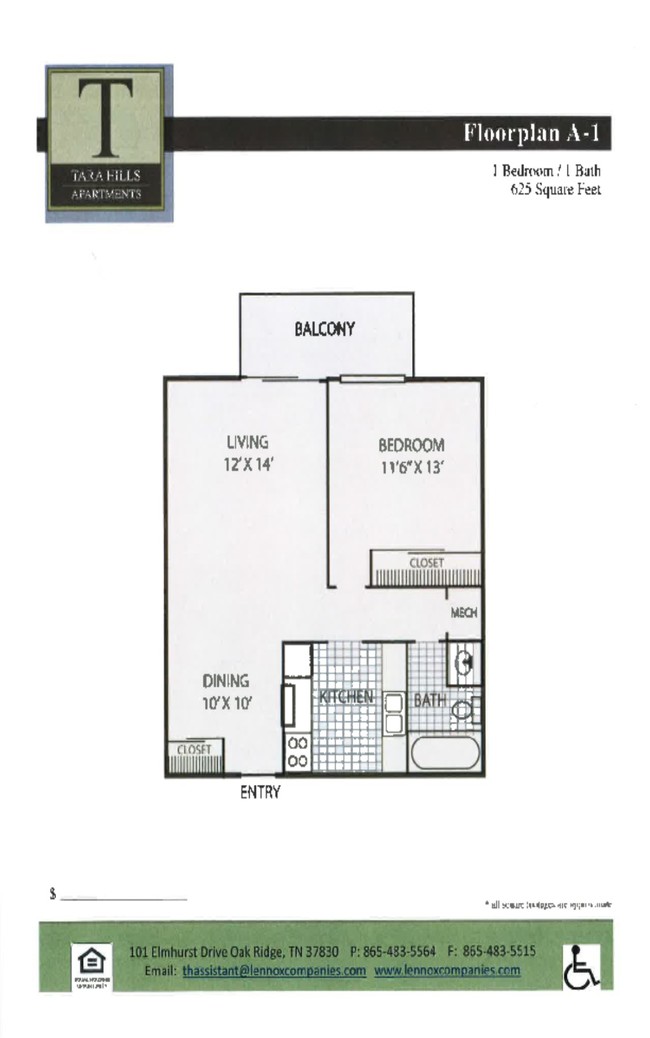 Floorplan - Tara Hills Apartments