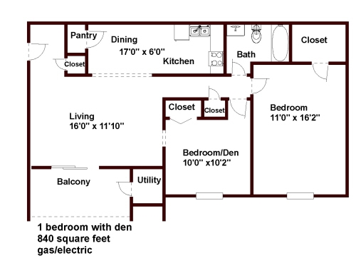 1BR/1BA - Stratford Apartments