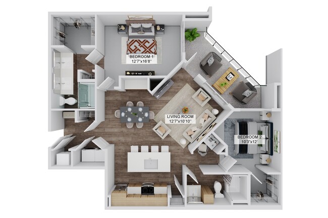 Floorplan - The Stadler Luxury Apartments