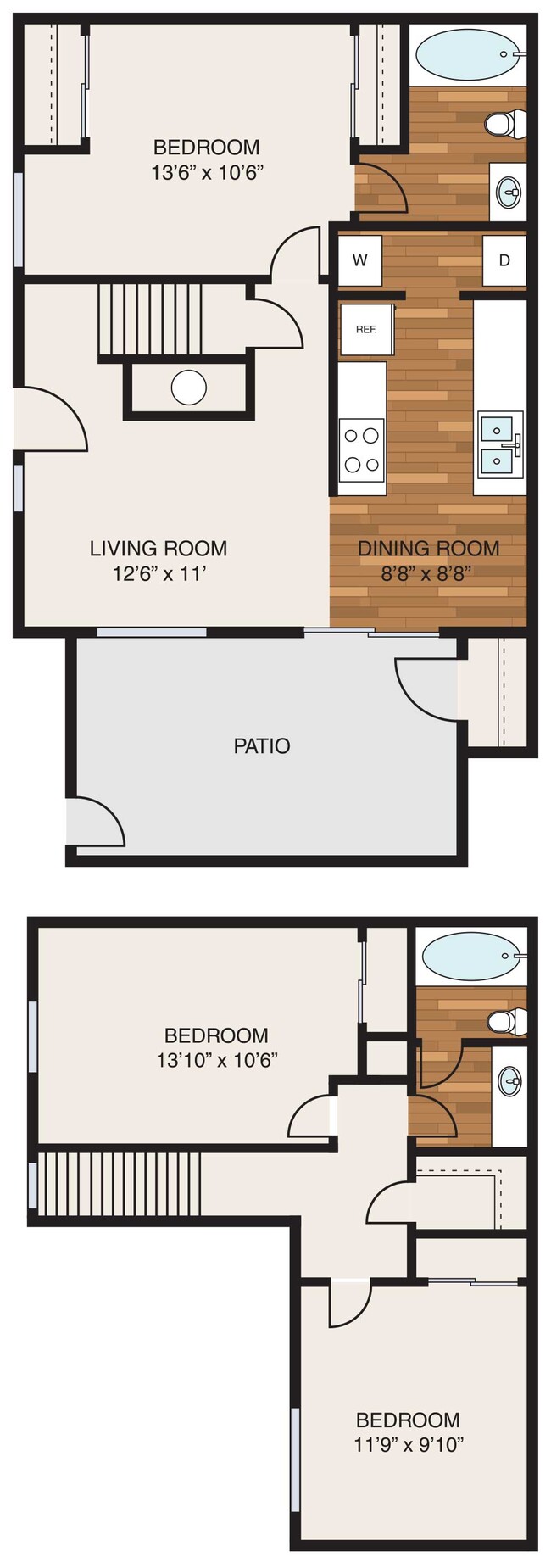 Floorplan - Rosemeade Townhomes