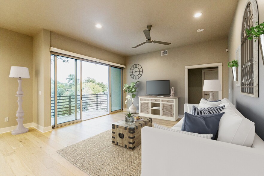 Staged Living Room - Avana Apartments