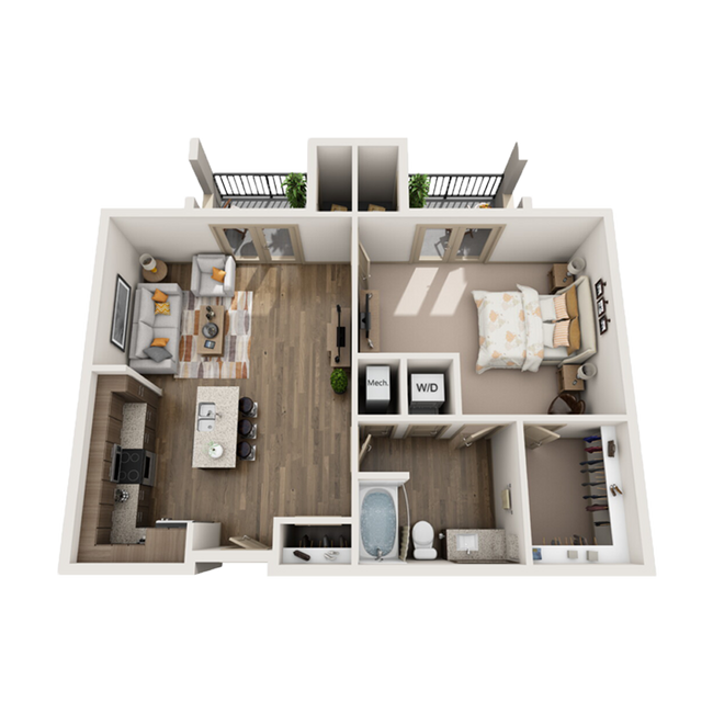 1 Bed/1 Bath - 22 North