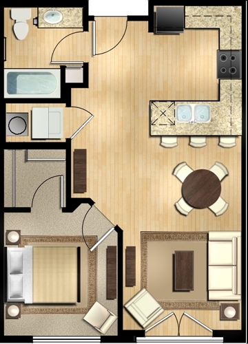 1BR/1BA - Level at Sixteenth