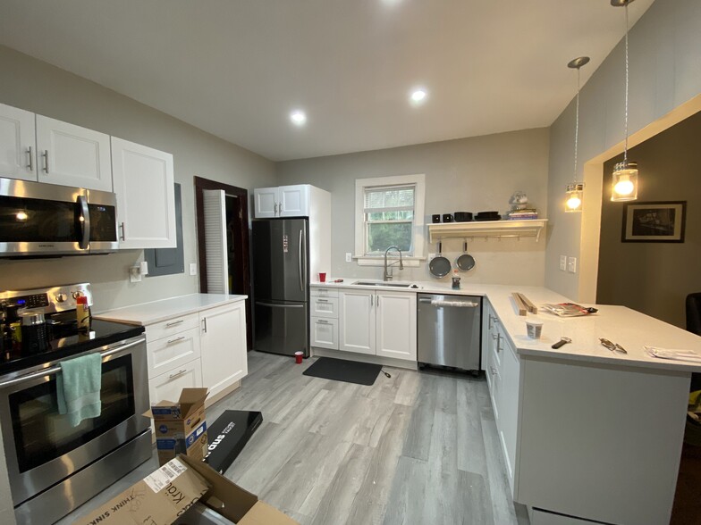 The Kitchen Mid-Remodel with Countertops - 809 Acosta Street