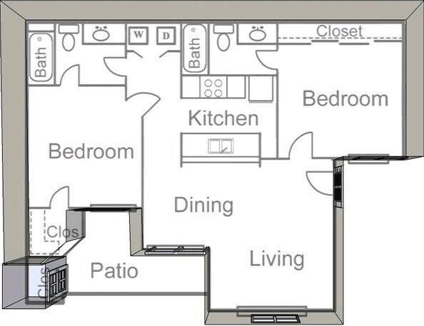 Floorplan - Arbors at Wolf Pen Creek Apartments