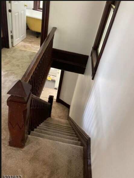 Stairs from second floor to first floor - 10 Harrison St