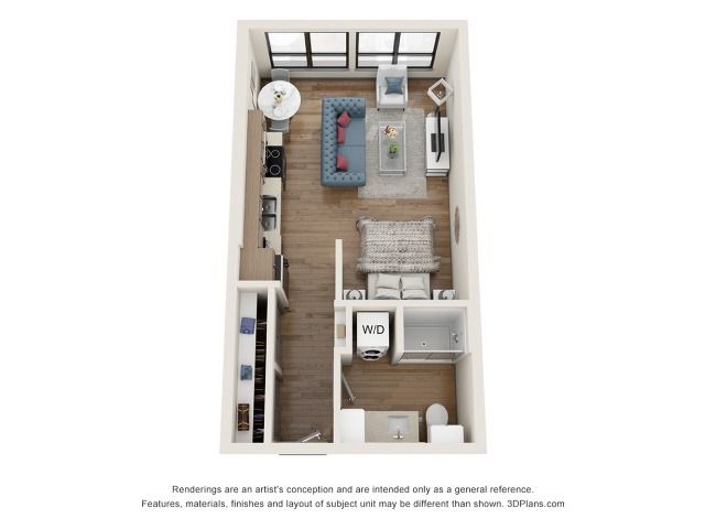 Malone A1a.3 Floor Plan - The Vic at Interpose