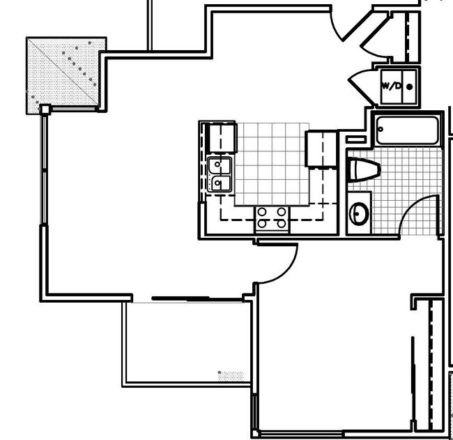 Biella 1x1 floor plan PR SM Biella LLC - PR SM Biella LLC