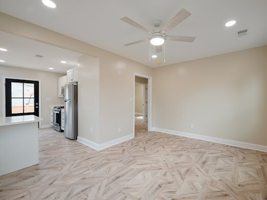 Living Room with Entrance to Hallway - 1405 Holt St