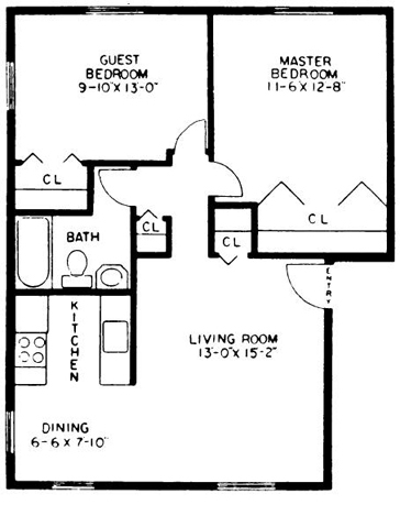 2BR/1BA - Wentworth Estates