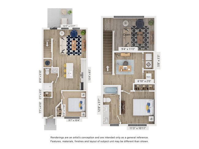 Floorplan - Hamlet at Avalon Park - Homes and Townhomes for Rent