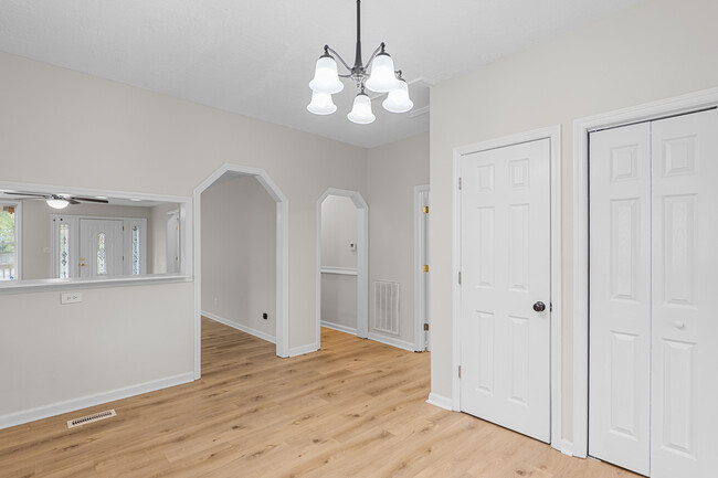 View from kitchen into bedroom hallway - 796 Leitner St