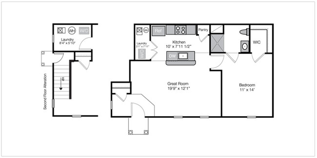 Bentley Flat Floorplan - LC New Albany