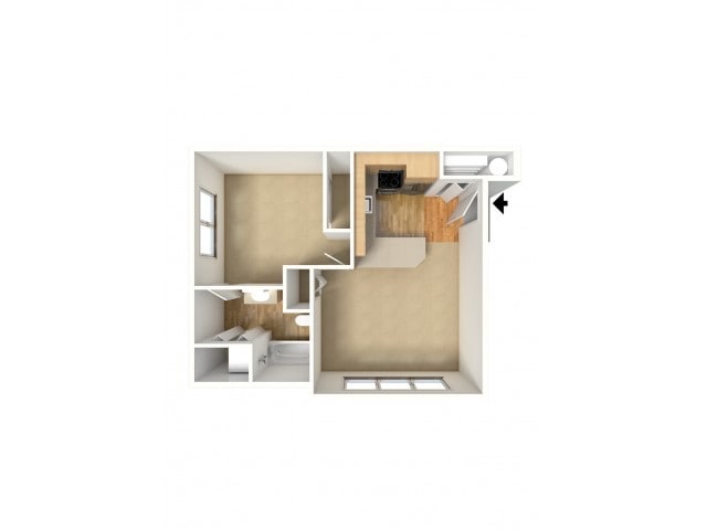 Cedar - 1/1 - Second Floor Only - 569 SF - Sequoia Grove
