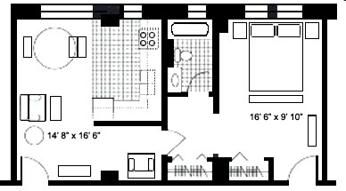1BR/1BA - The Monticello