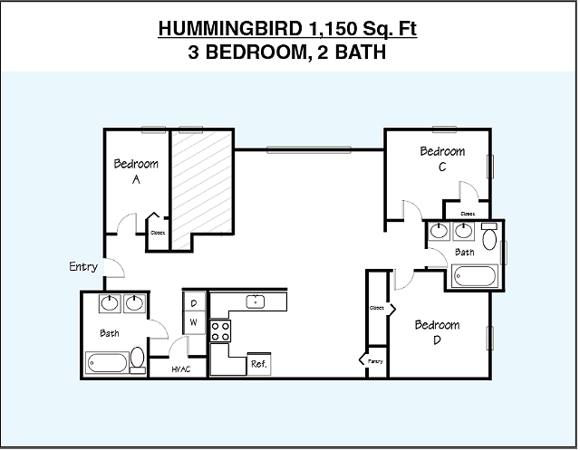 3 bed 2 bath, 1,150 square feet - liveatma.com